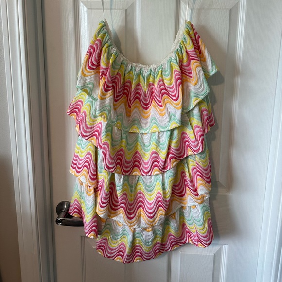 Tularosa tier colorful dress-size large - Picture 2 of 3